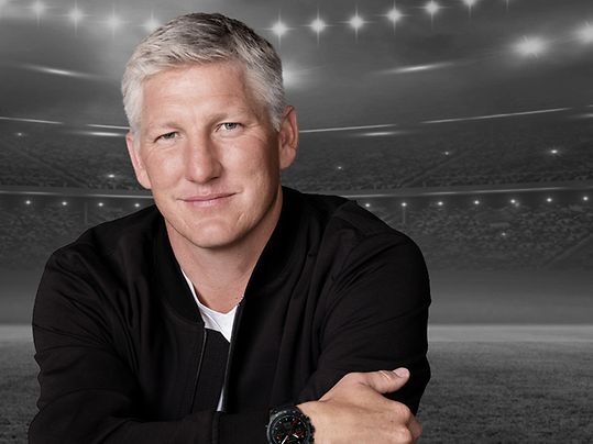 Bastian Schweinsteiger im Stadion.